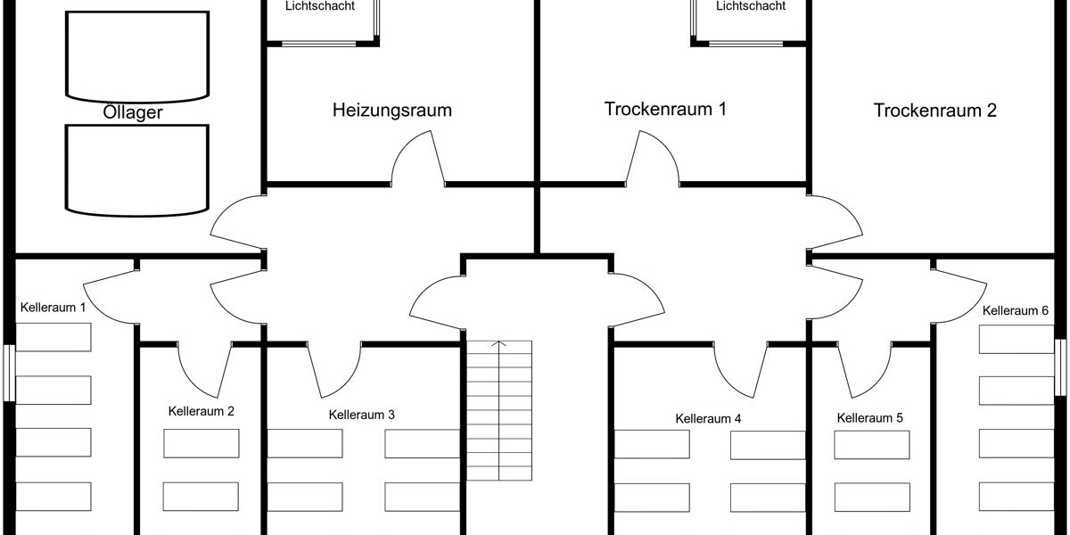 Kellergeschoss nicht maßstabsgetreu!