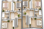 Zwei exklusive Neubau-Doppelhaushälften mit familienfreundlichem Wohnkonzept & Privatteich - Doppelhaushälfte Münster / Albachten Albachten | Angebot:26727481