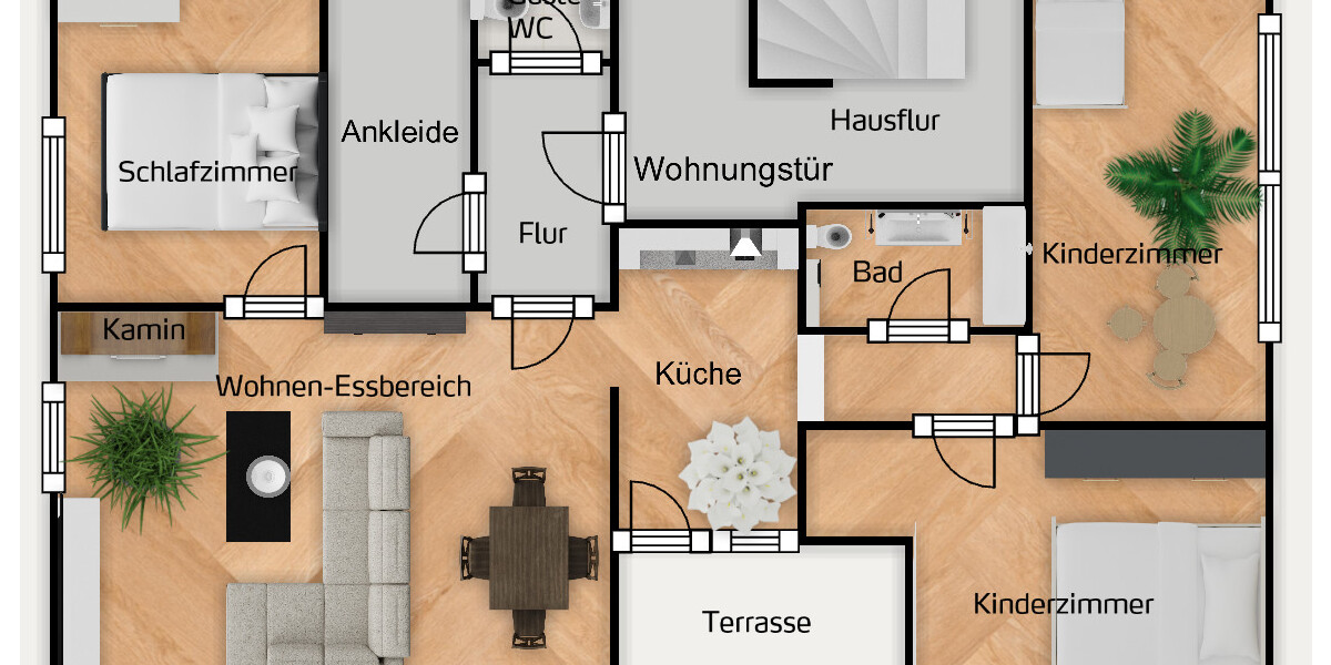 Grundriss EG nicht maßstabsgetreu!